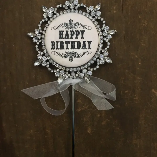 HAPPY BIRTHDAY CAKE TOPPER
