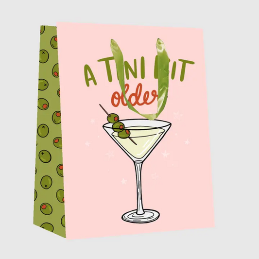 A TINI BIT OLDER MARTINI BIRTHDAY GIFT BAG