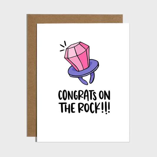CANDY RING LOLLIPOP ENGAGEMENT CARD
