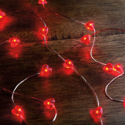 RED HEART FAIRY LIGHTS