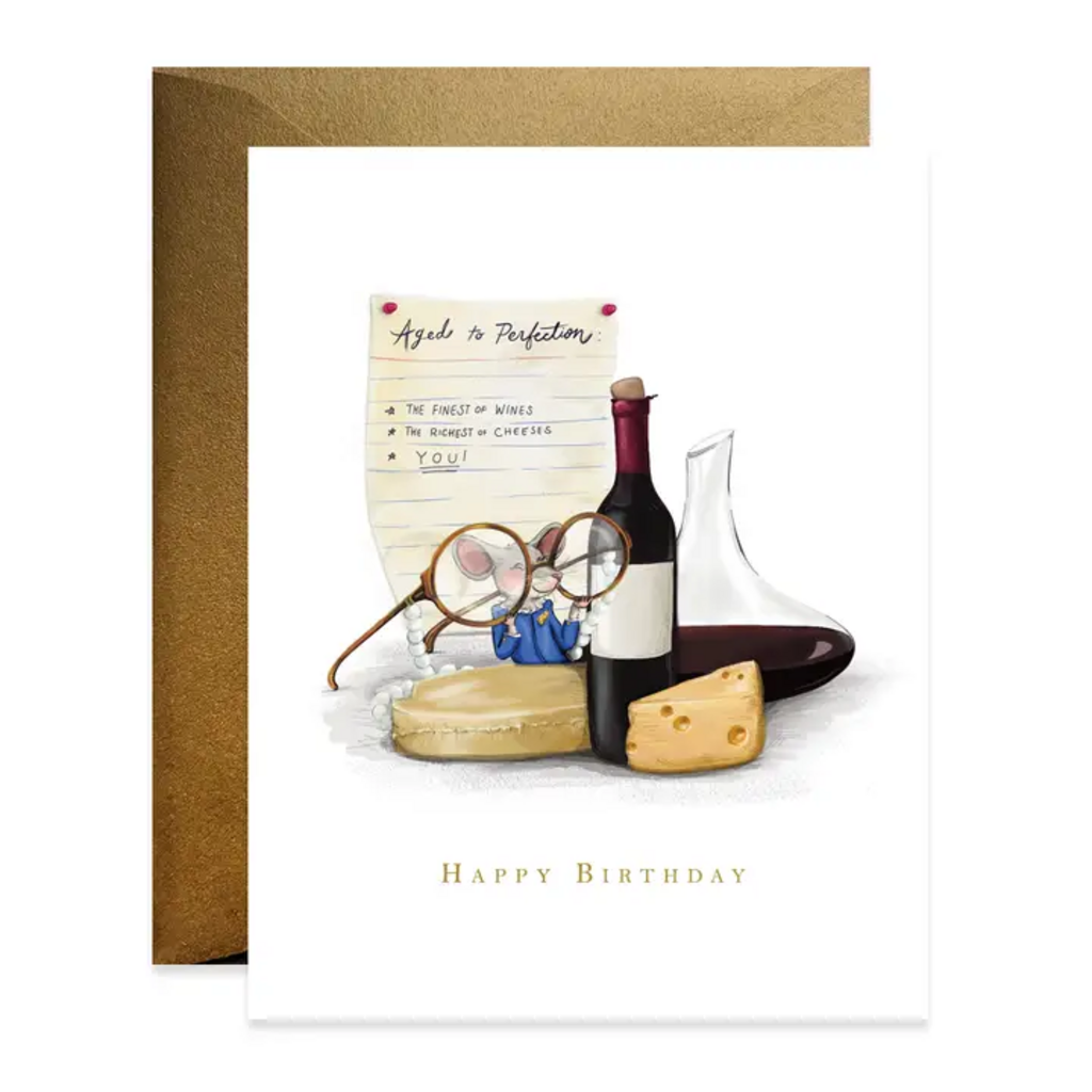 AGED TO PERFECTION BIRTHDAY CARD