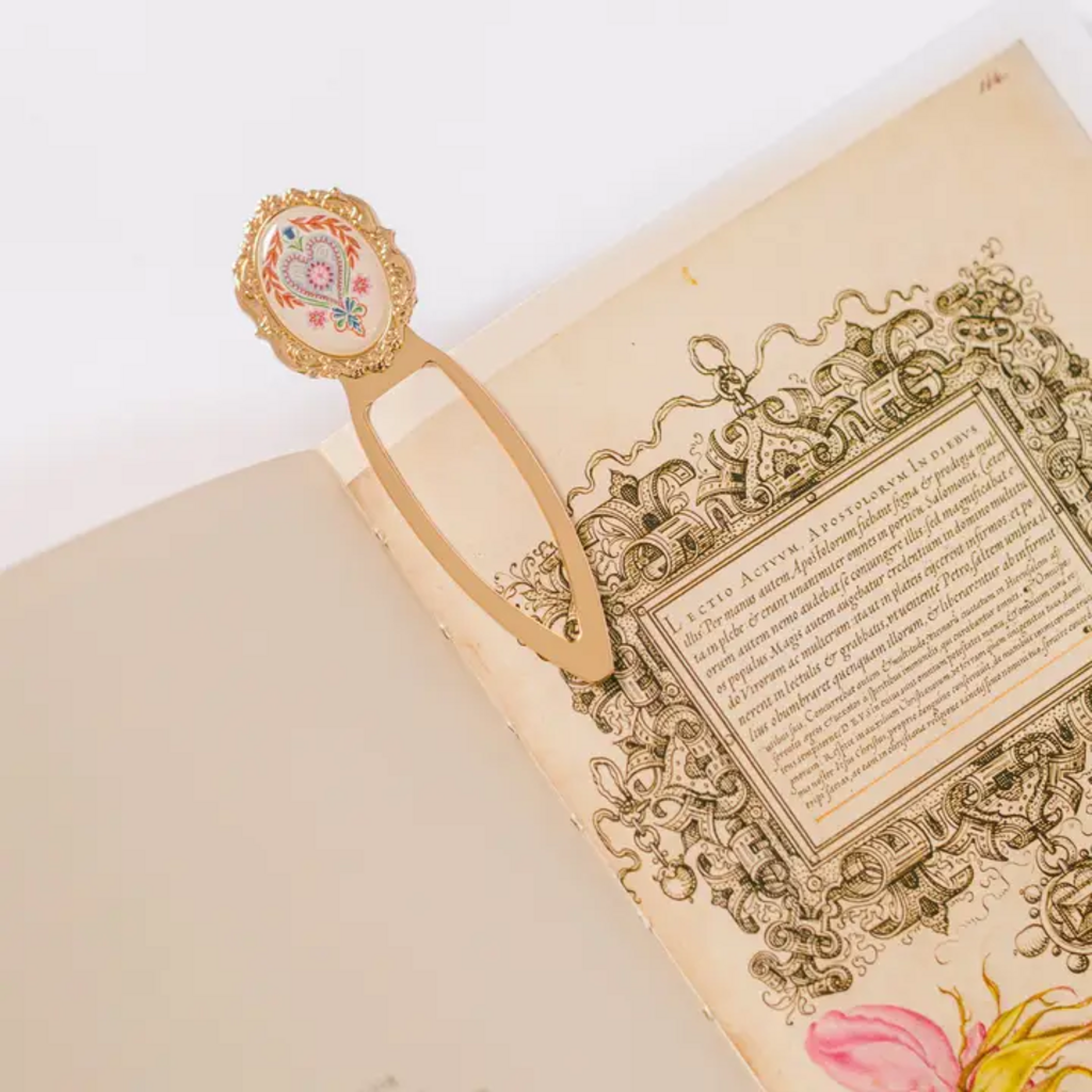 FOLK HEART METAL CLIP BOOKMARK