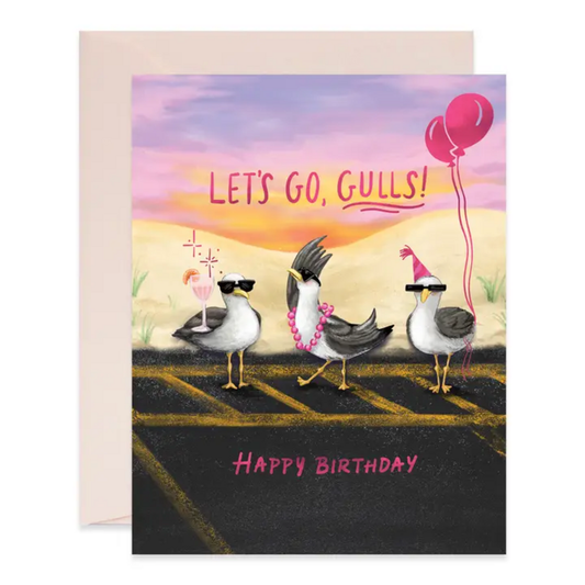 LET'S GO GULLS BIRTHDAY CARD