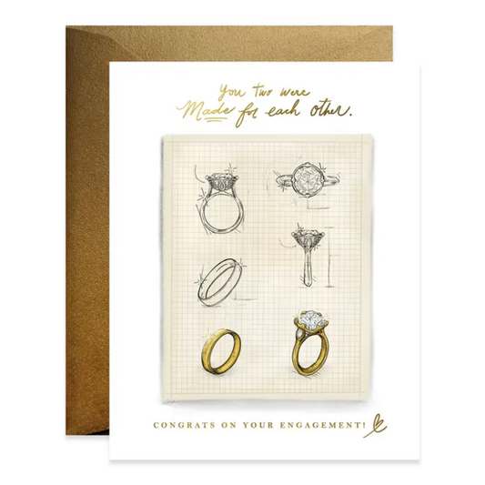 MADE FOR EACH OTHER ENGAGEMENT CARD
