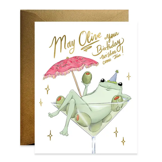 OLIVE YOUR BIRTHDAY WISHES CARD