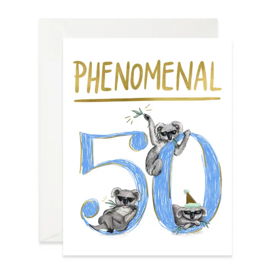 PHENOMENAL 50 BIRTHDAY CARD