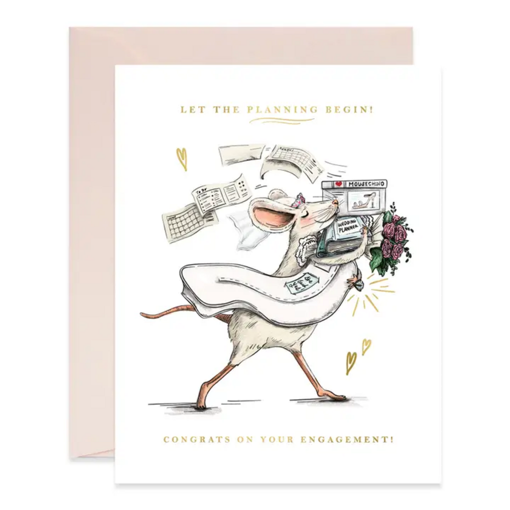 WEDDING PLANNING MOUSE CARD