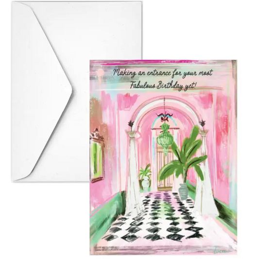 MAKING ENTRANCE BIRTHDAY CARD