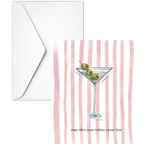 OLIVE WISHES GREETING CARD