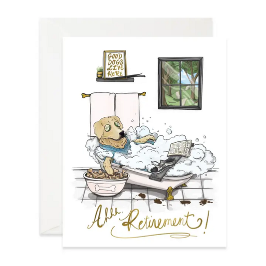 DOG RETIREMENT CARD