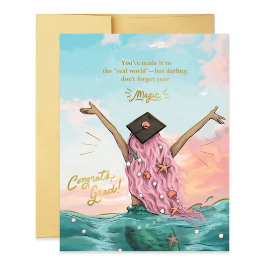 MERMAID GRAD CARD