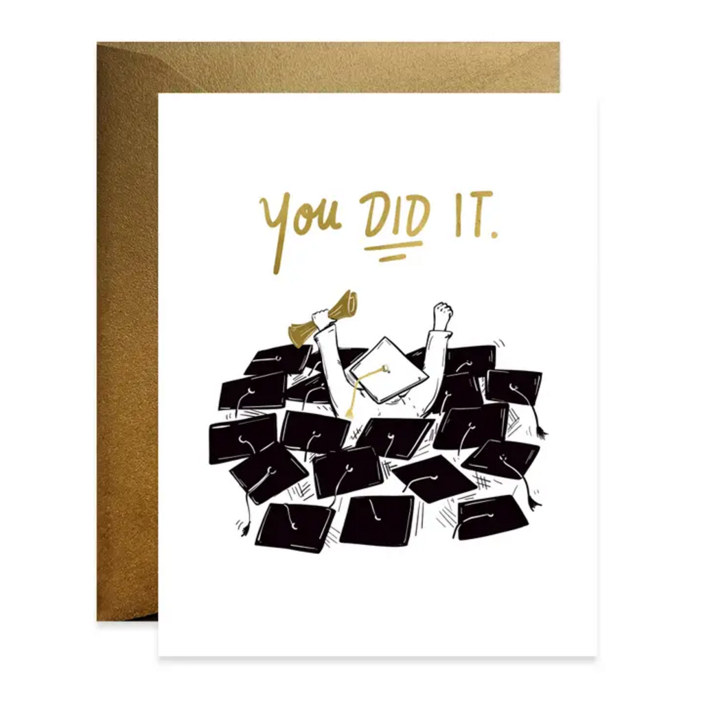 YOU DID IT! GRADUATION CARD